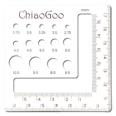 ChiaoGoo Needle Gauge and Ruler 3 inch