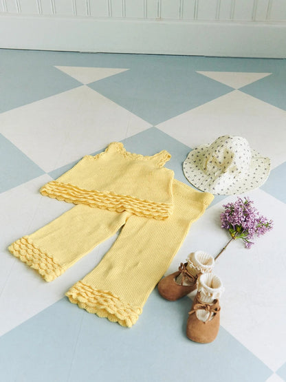 ROSETTE, ENSEMBLE T-SHIRT ET PANTALON POUR BÉBÉ 