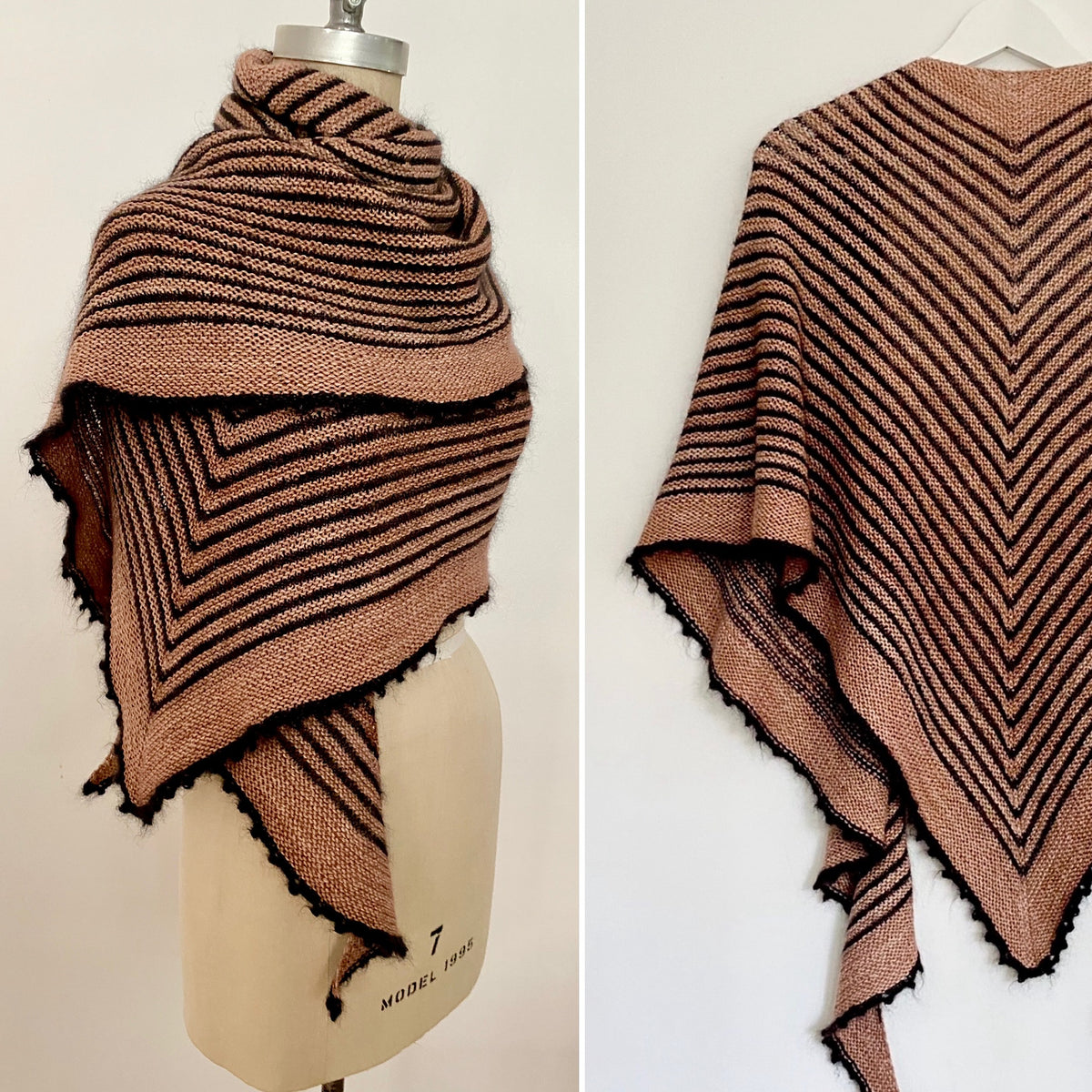 Bougie B knitting pattern from the Stripes eBook by Espace Tricot