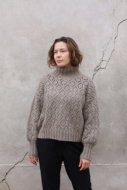 NATURE LACE SWEATER - KFO HEAVY MERINO + SOFT SILK MOHAIR
