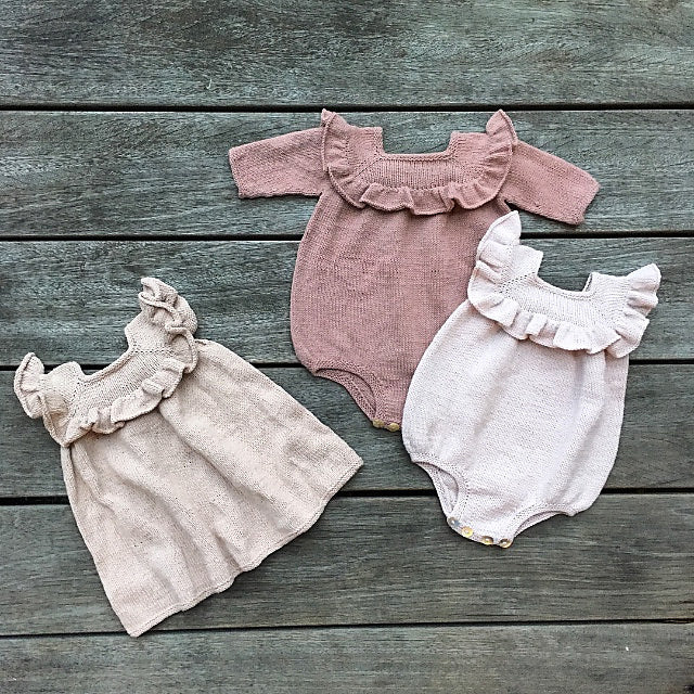 RUFFLE ROMPER + KFO COTTON MERINO
