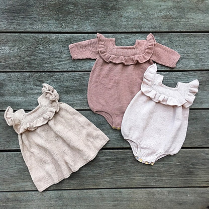 RUFFLE ROMPER + KFO COTTON MERINO