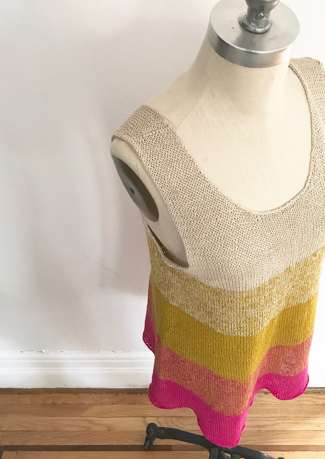 Ombre Tank Redux knitting pattern by Espace Tricot, photo 2