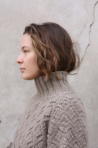 NATURE LACE SWEATER - KFO HEAVY MERINO + SOFT SILK MOHAIR