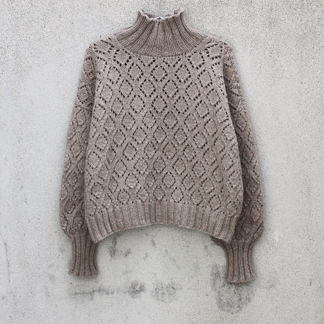 NATURE LACE SWEATER - KFO HEAVY MERINO + SOFT SILK MOHAIR