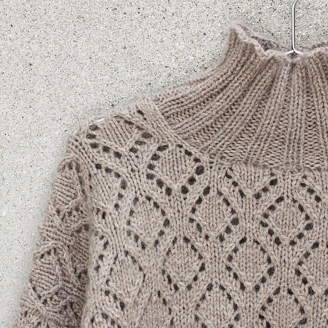 NATURE LACE SWEATER - KFO HEAVY MERINO + SOFT SILK MOHAIR