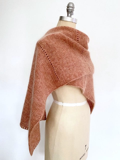 Aisé II knitting pattern from the 10 Shawls eBook by Espace Tricot