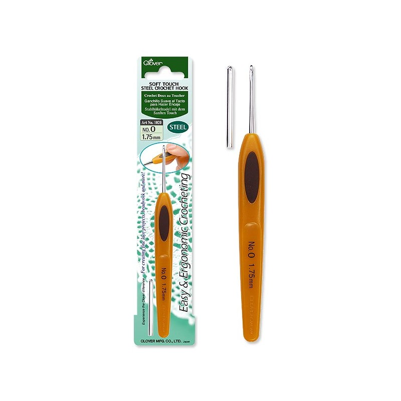 Clover - Soft Touch Steel Crochet Hook