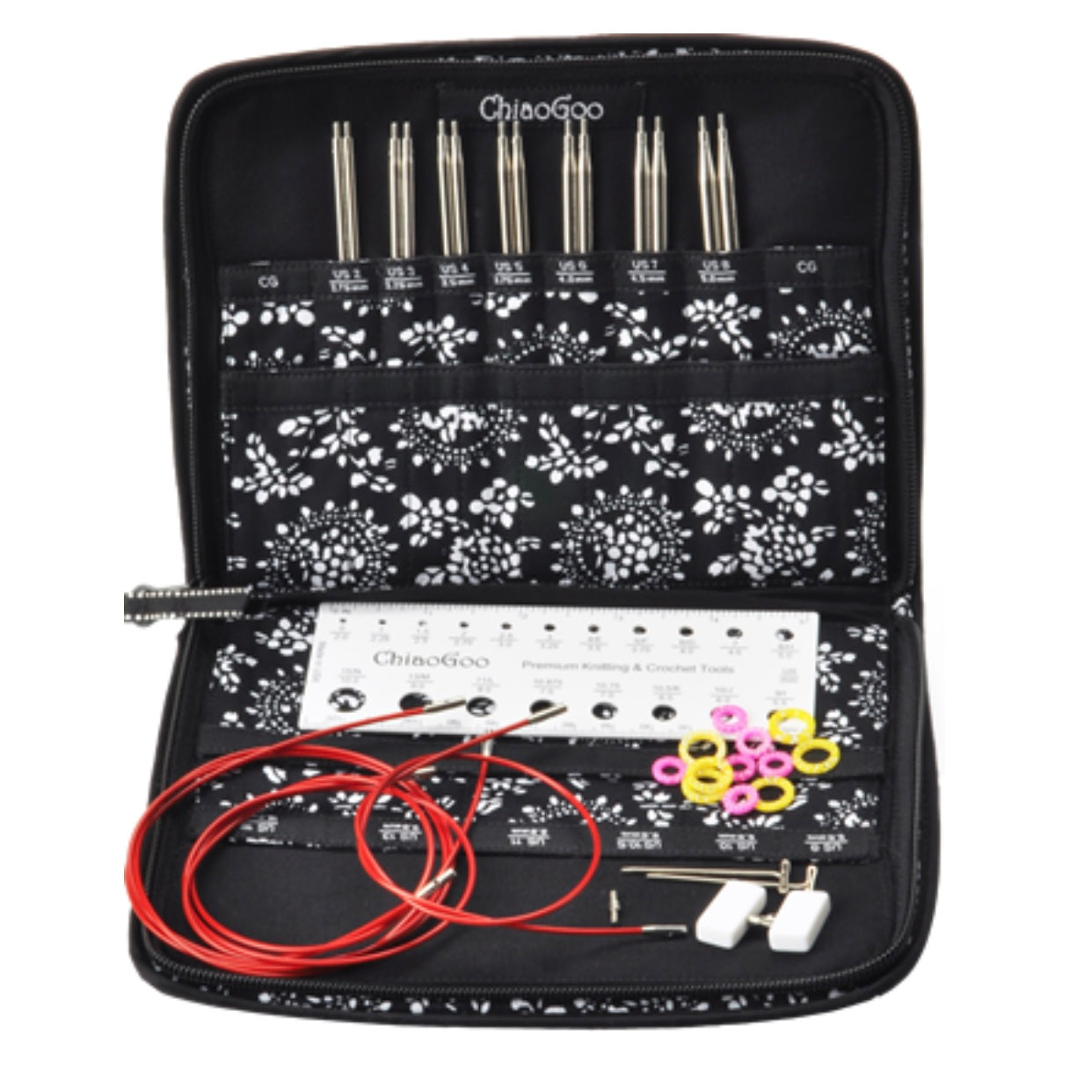 ChiaoGoo - 4-inch Twist Red Lace Interchangeable Set