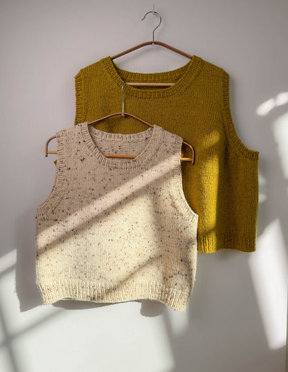 CLOVA SLIPOVER + PASTEL MOHAIR WORSTED