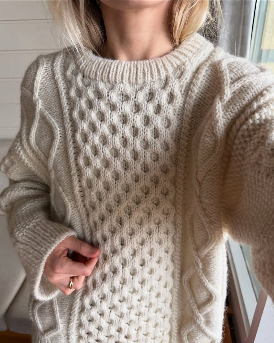 DAGMAR SWEATER + HAYNES CREEK ARAN