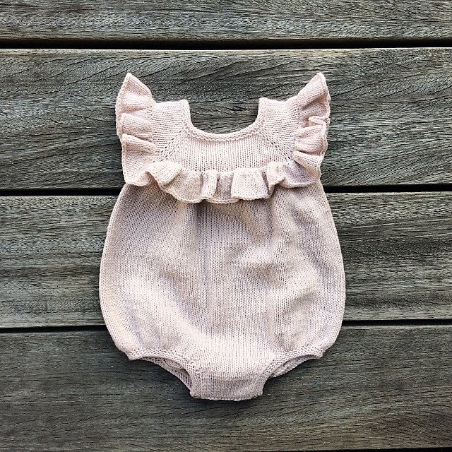 RUFFLE ROMPER + KFO COTTON MERINO