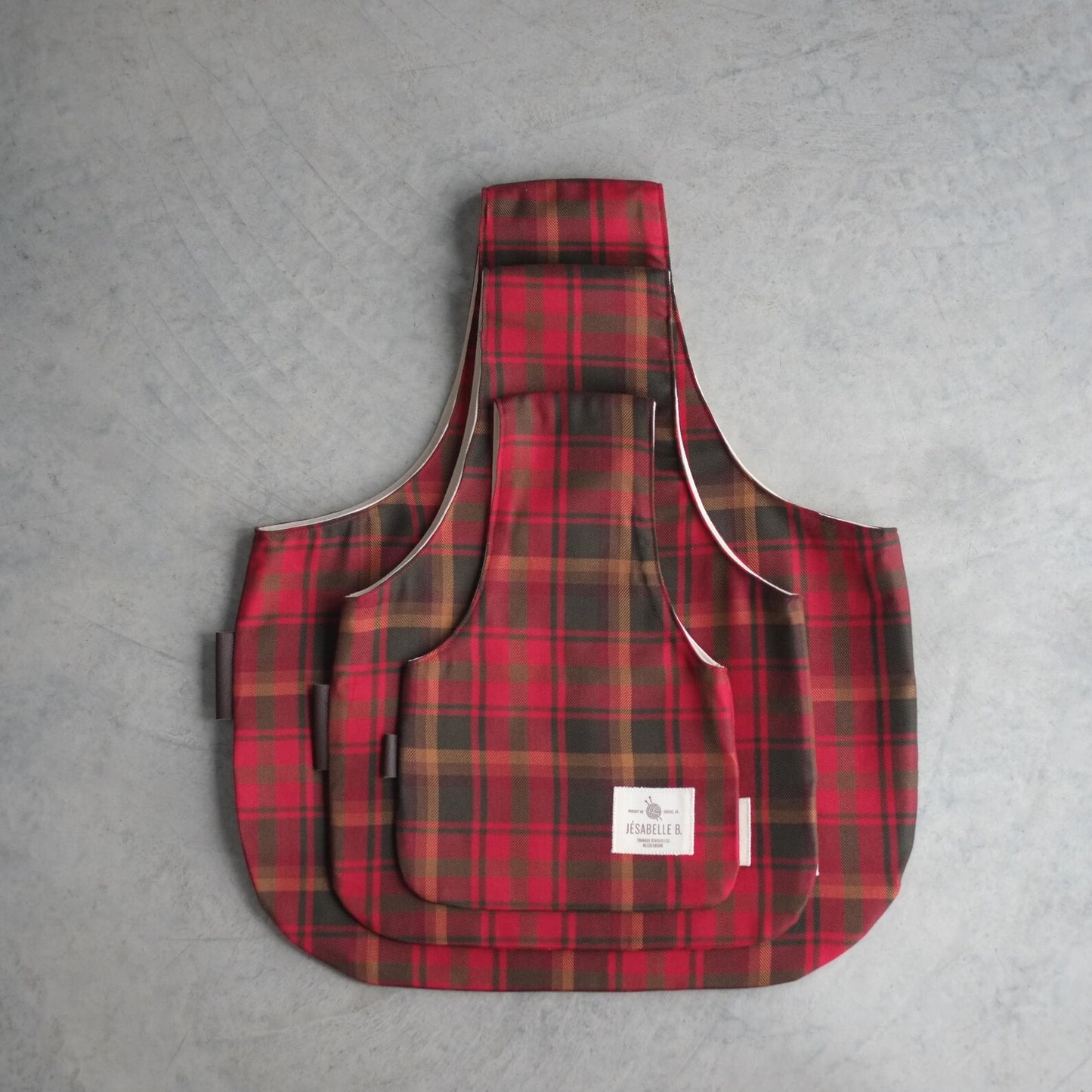 Plaid Knitting Bag 2025