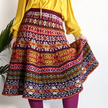 Folly Skirt knitting pattern by Espace Tricot, photo 1