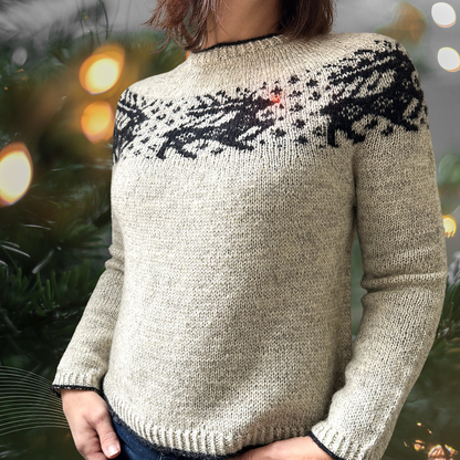 Sleigh Ride Sweater knitting pattern by Espace Tricot, photo 1